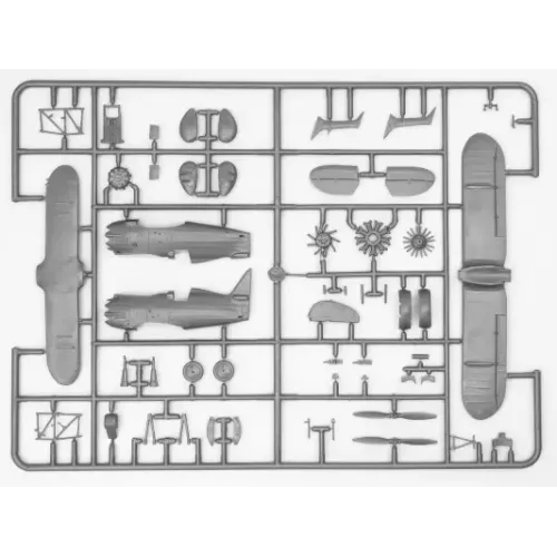 Збірна модель літака Збірна модель 1:72 Літак І-15 ICM 72062 1:72