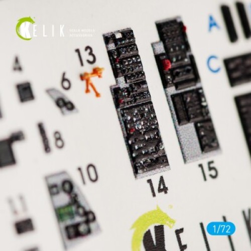 Декали JASDF F-2A Fighter 3D декаль интерьер для комплекта FineMolds 1:72 КЕЛИК K72015