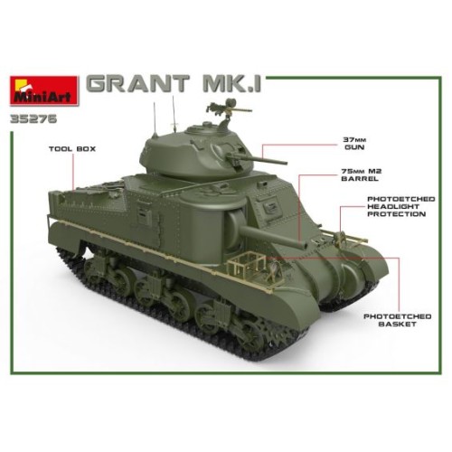 Бронетехника и артиллерия Танк GRANT Mk.I 1:35