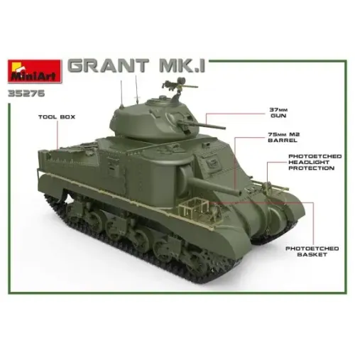 Бронетехника и артиллерия Танк GRANT Mk.I 1:35