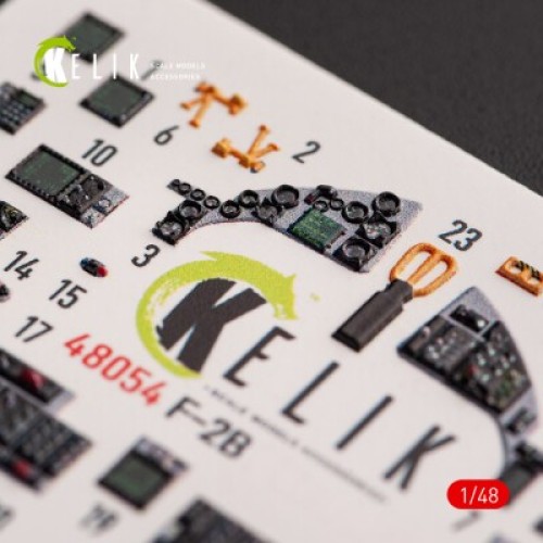 Декалі JASDF F-2B 3D декаль інтер'єр для комплекту Hasegawa 1:48 KELIK K48054