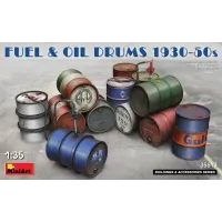 Збірна модель 1:35 Бочки для пального та мастила 1930-50-х років МініАрт 35613