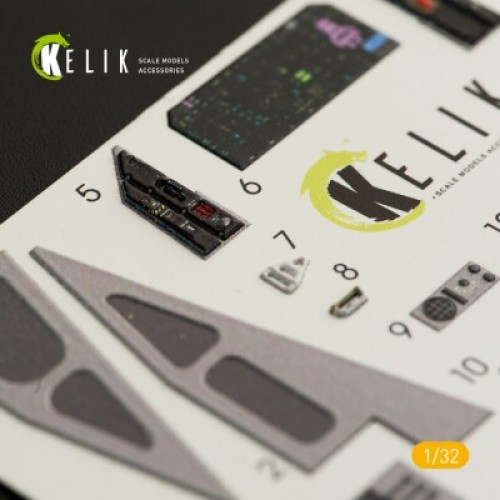 Декали F-35C 3D декаль интерьер для комплекта Trumpeter 1:32 КЕЛИК K32009