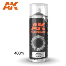 Fine Primer Black - Spray 400ml (Includes 2 nozzles) : Грунт чорний в аерозолі 400мл