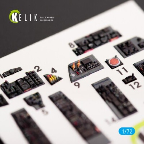 Декали F-4D Phantom II 3D декаль интерьер для комплекта FineMolds 1:72 КЕЛИК K72014