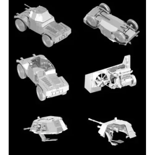 Бронетехника и артиллерия Французский бронеавтомобиль ІІ МВ Panhard 178 AMD-35 (ICM 35373)