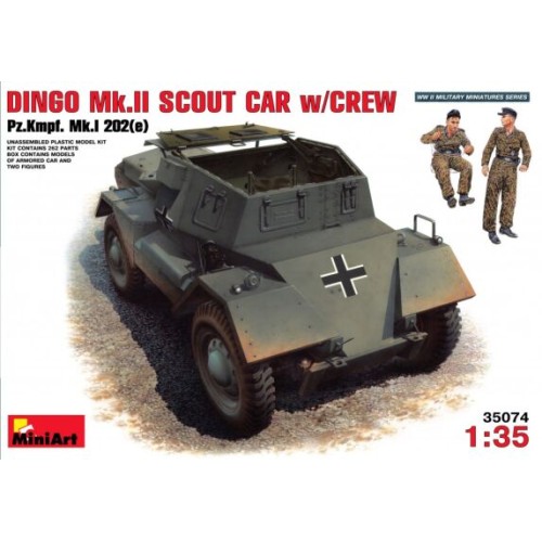 Бронетехника и артиллерия MA35074 DINGO Mk.II scout car with crew / Pz.Kmpf. Mk.I 202 (e) (Авто)