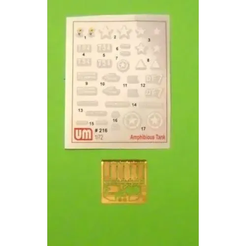 Бронетехника и артиллерия Средний танк M4А3 с оборудованием для преодоления брода (UM216) Масштаб: 1:72