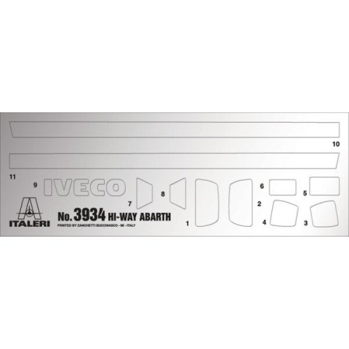 Авто-мото Збірна модель 1:24 вантажний автомобіль : тягач Iveco Hi-way E5 Abarth Italeri 3934