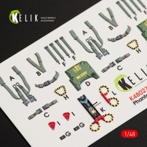 Декалі F-4B 3D декаль інтер'єр для комплекту Tamiya 1:48 KELIK K48027