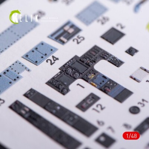 Декали OV-10D+ Bronco 3D декаль интерьер для комплекта ICM 1:48 КЕЛИК K48011