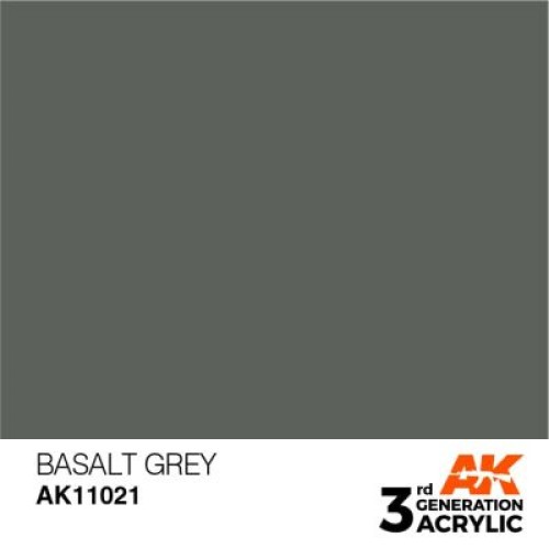 Фарби AK AK Interactive TM Акрилова фарба BASALT GREY – STANDARD : БАЗАЛЬТОВИЙ СІРИЙ AK-interactive AK11021