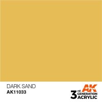 Акрилова фарба DARK SAND - STANDARD : ТЕМНО-ПІСЧАНИЙ  AK-interactive AK11033