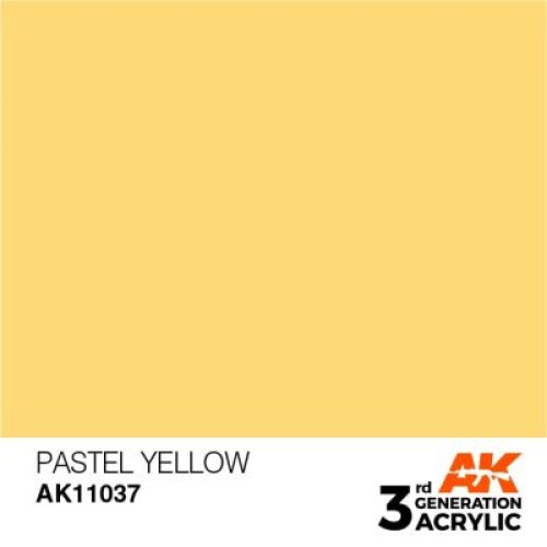 Фарби AK AK Interactive TM PASTEL YELLOW – PASTEL / ПАСТЕЛЬНИЙ ЖОВТИЙ АК-інтерактив AK11037