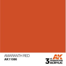 Акрилова фарба AMARANTH RED – STANDARD : (АМАРАНТ) ОКСАМИТОВИЙ ЧЕРВОНИЙ AK-interactive AK11086