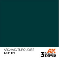 Акрилова фарба ARCHAIC TURQUOISE – STANDARD : ЗАСТАРІЛА БІРЮЗА AK-interactive AK11172
