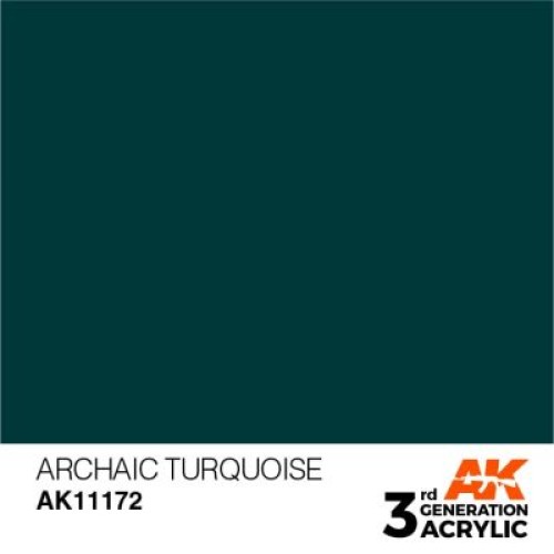 Фарби AK AK Interactive TM Акрилова фарба ARCHAIC TURQUOISE – STANDARD : ЗАСТАРІЛА БІРЮЗА AK-interactive AK11172