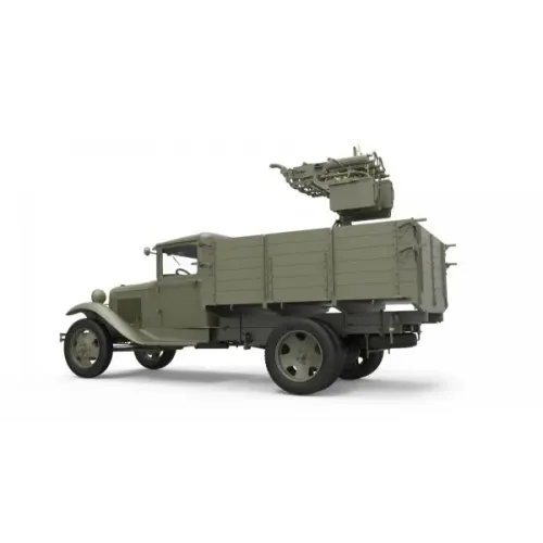 Бронетехника и артиллерия Военный 1,5 тонный грузовик с пулеметом "M-4 Maxim" AA 1:35