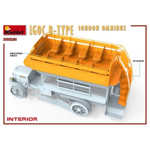 Авто-мото Збірна модель 1:35 Автобус Лондонський Омнібус LGOC тип Б Miniart 38021