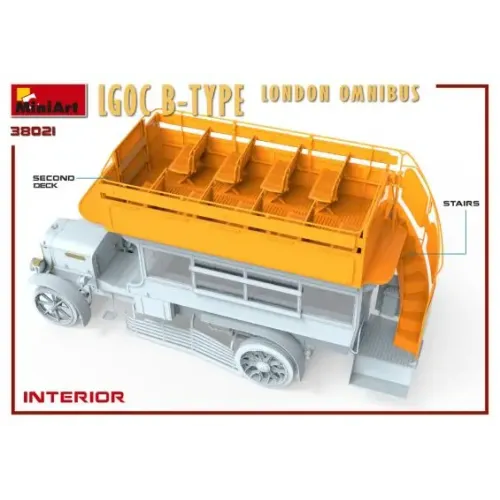 Авто-мото Збірна модель 1:35 Автобус Лондонський Омнібус LGOC тип Б Miniart 38021