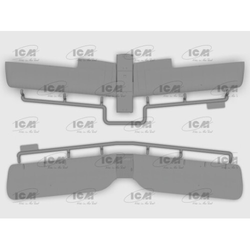 Сборная модель самолета Сборная модель 1:32 Британский учебный самолет DH. 82A Tiger Moth с бомбами ICM 32038
