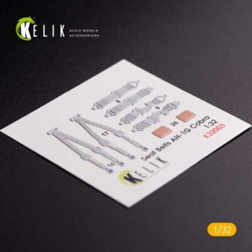 Декали AH-1G Cobra 3D декаль интерьер для комплекта ICM 1:32 КЕЛИК K32003