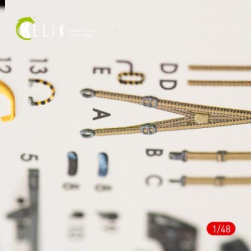 Декали F-104J "Starfighter" Раняя версия 3D декаль интерьер для комплекта Hasegawa 1:48 КЕЛИК K48029