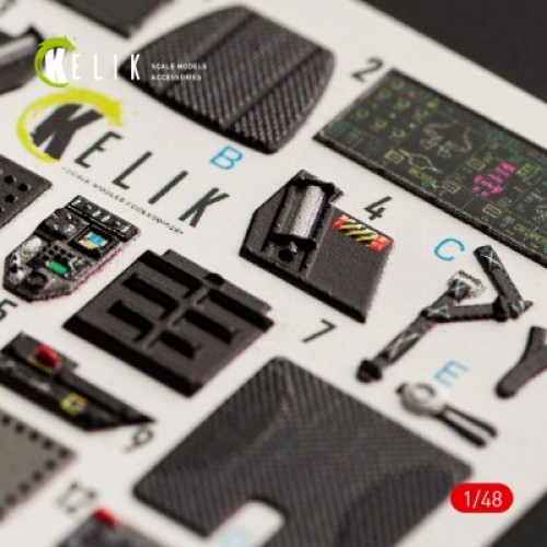 Декали F-35A "Lightning II" 3D декаль интерьер для комплекта Meng 1:48 КЕЛИК K48049