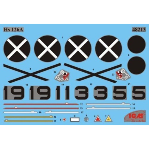 Сборная модель самолета Hs 126 A-1 1:48