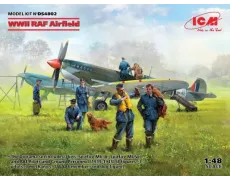 Збірна модель 1:48 Набір аеродром Королівських ВПС часів Другої світової війни ICM DS4802