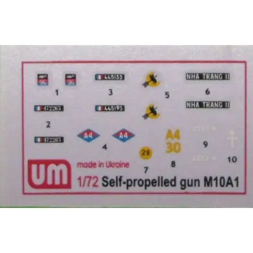 Бронетехника и артиллерия Истребитель танков M10A1 (поздняя версия) (UM209) Масштаб: 1:72
