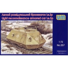 Збірна модель 1:72 легкий артилерійський броневагон Le.Sp UniModels 257
