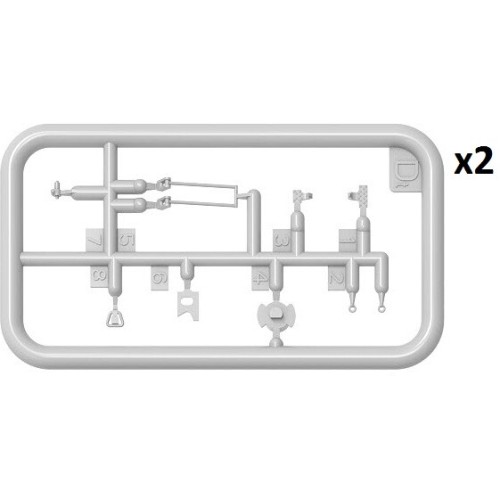 Бронетехника и артиллерия Сборная модель 1:35 Комплект трансмиссии Т-54 (ранний) МиниАрт 37051