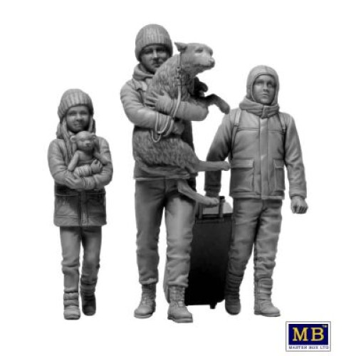 Фігури та мініатюри Серія Російсько-українська війна, комплект №5. Біженці. березень 2022 р.