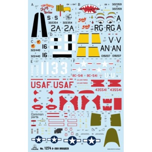Сборная модель самолета Сборная модель 1:72 Самолет А-26 А:Б Инвейдер Италери 1274 1:72
