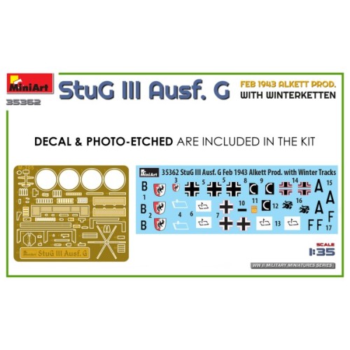 Бронетехника и артиллерия САУ StuG III Ausf. G, февраль 1943 г. Производство Alkett с зимними траками