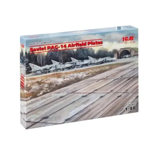 Будівлі та елементи Набір 1:48 Радянські аеродромні плити ПАГ-14 (32 шт.) ICM 48231