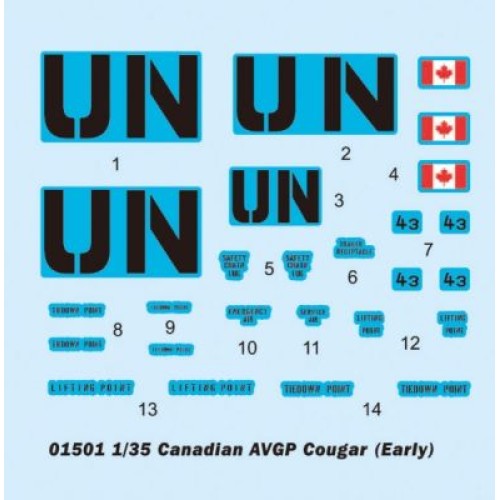 Бронетехніка та артилерія Збірна модель 1:35 Канадська броньована машина "Пума" AVGP Trumpeter 01501