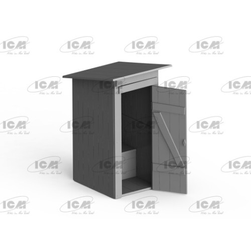 Будівлі та елементи Збірна модель 1:35 Польовий туалет ICM 35800
