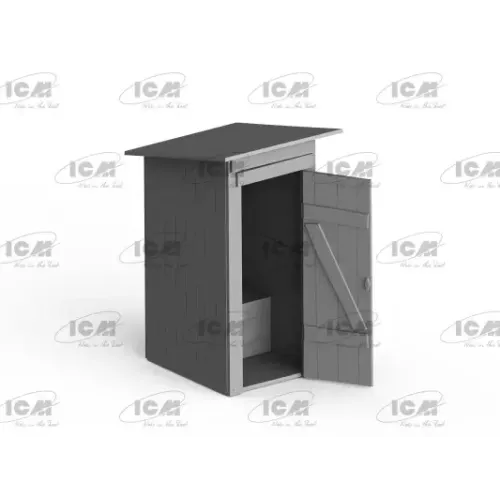 Будівлі та елементи Збірна модель 1:35 Польовий туалет ICM 35800