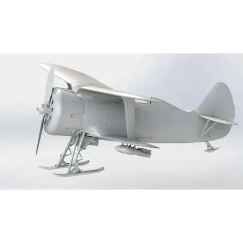 Сборная модель самолета Сборная модель 1:32 Советский истребитель Поликарпов I-153 "Чайка",(зимний вариант) ICM32011 1:32