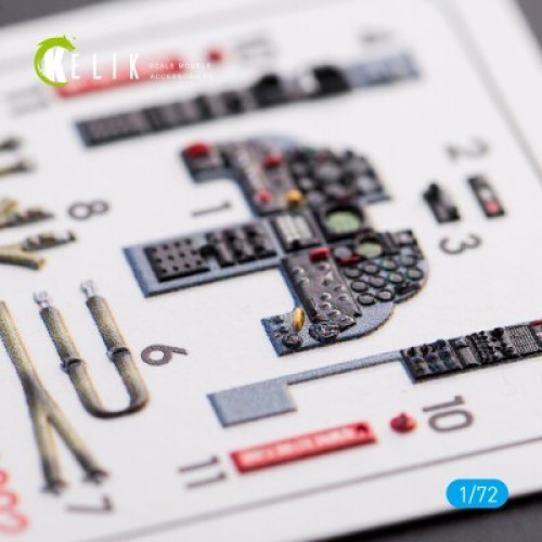 Декалі F-5E Tiger II Early series 3D декаль інтер'єр для комплекту Dream Model 1:72 KELIK K72002