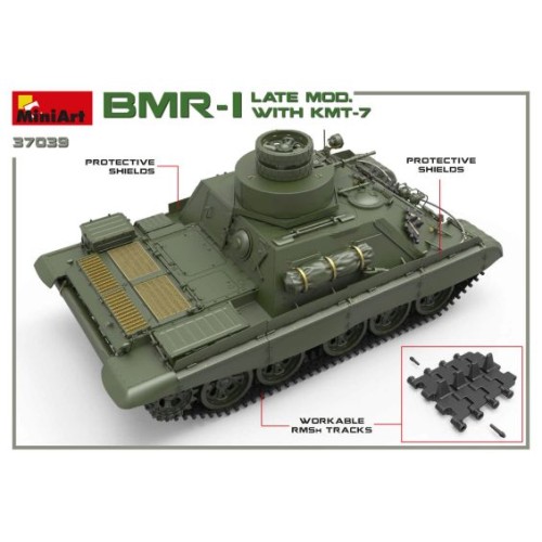 Бронетехника и артиллерия Бронированная машина БМР-1 поздней модификации с КМТ-7