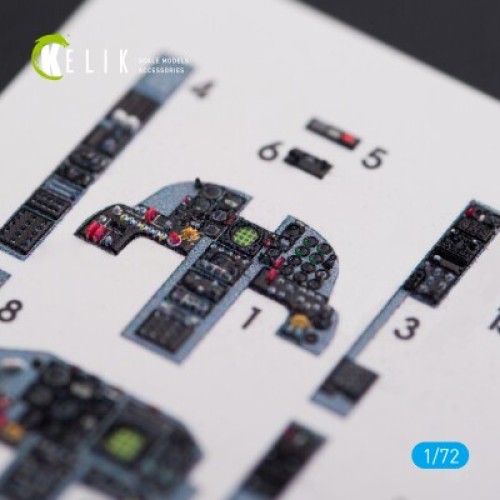 Декали F-5F "Tiger II" 3D декаль интерьер для комплекта Dream Model 1:72 КЕЛИК K72004