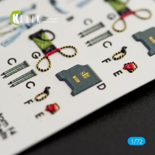 Декалі RF-4EJ Phantom II 3D декаль інтер'єр для комплекту FineMolds 1:72 KELIK K72022