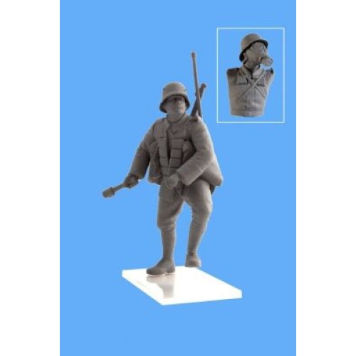 Фігури та мініатюри Збірна модель 1:35 фігур Німецької піхоти в протигазах (1918 р.) ICM35695