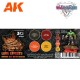Фарби та інше AK Interactive TM WARGAME COLOR SET ЕФЕКТИ ЛАВИ
