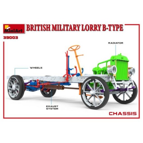 Авто-мото Збірна модель 1:35 Британська військова вантажівка B-Type MiniArt 39003