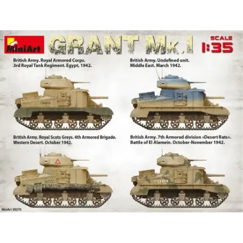 Бронетехника и артиллерия Танк GRANT Mk.I 1:35