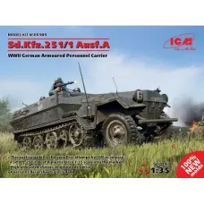 Германский бронетранспортер Sd.Kfz.251/1 Ausf.A, ІІ МВ (ICM 35101)